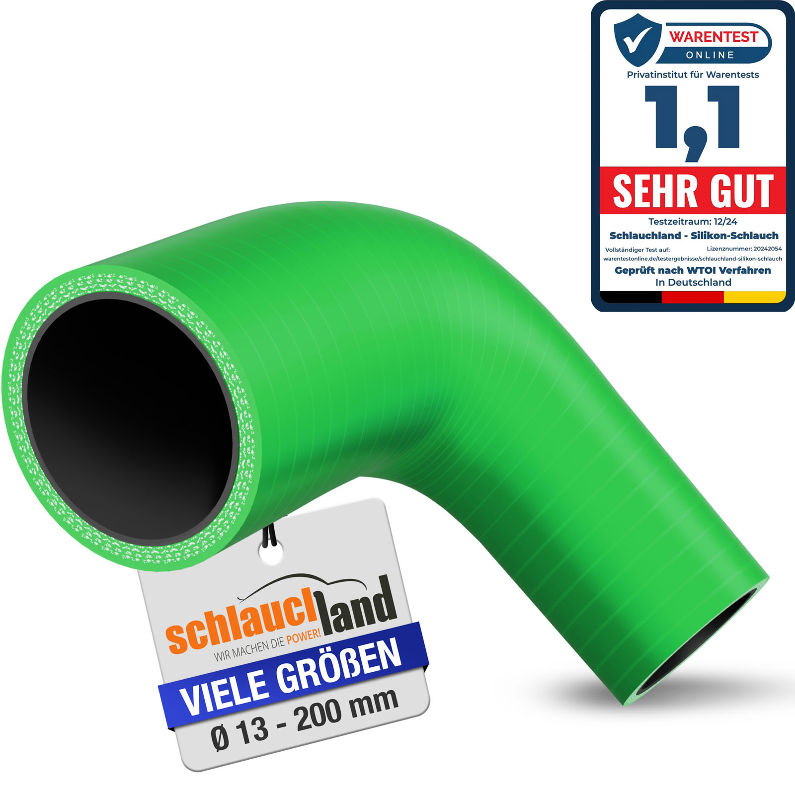 90° REDUZIERBOGEN "M" Reduzierstück Silikon Schlauch Rohr Grad Winkel Flexibel - Bild 9 von 14