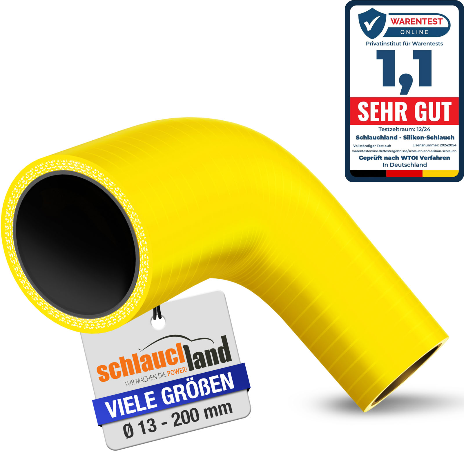 90° REDUZIERBOGEN "M" Reduzierstück Silikon Schlauch Rohr Grad Winkel Flexibel - Bild 14 von 14