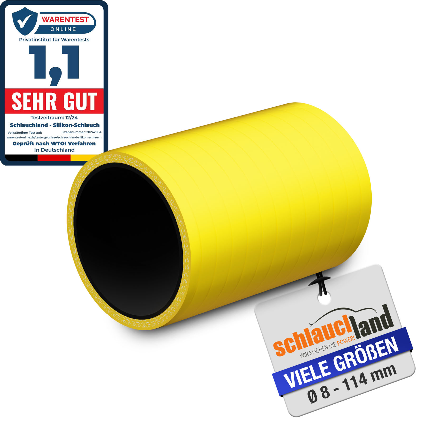 0,10m SILIKONSCHLAUCH Verbinder 10 cm Rohr Silikon Turbo Schlauch Adapter Gummi - Bild 14 von 14