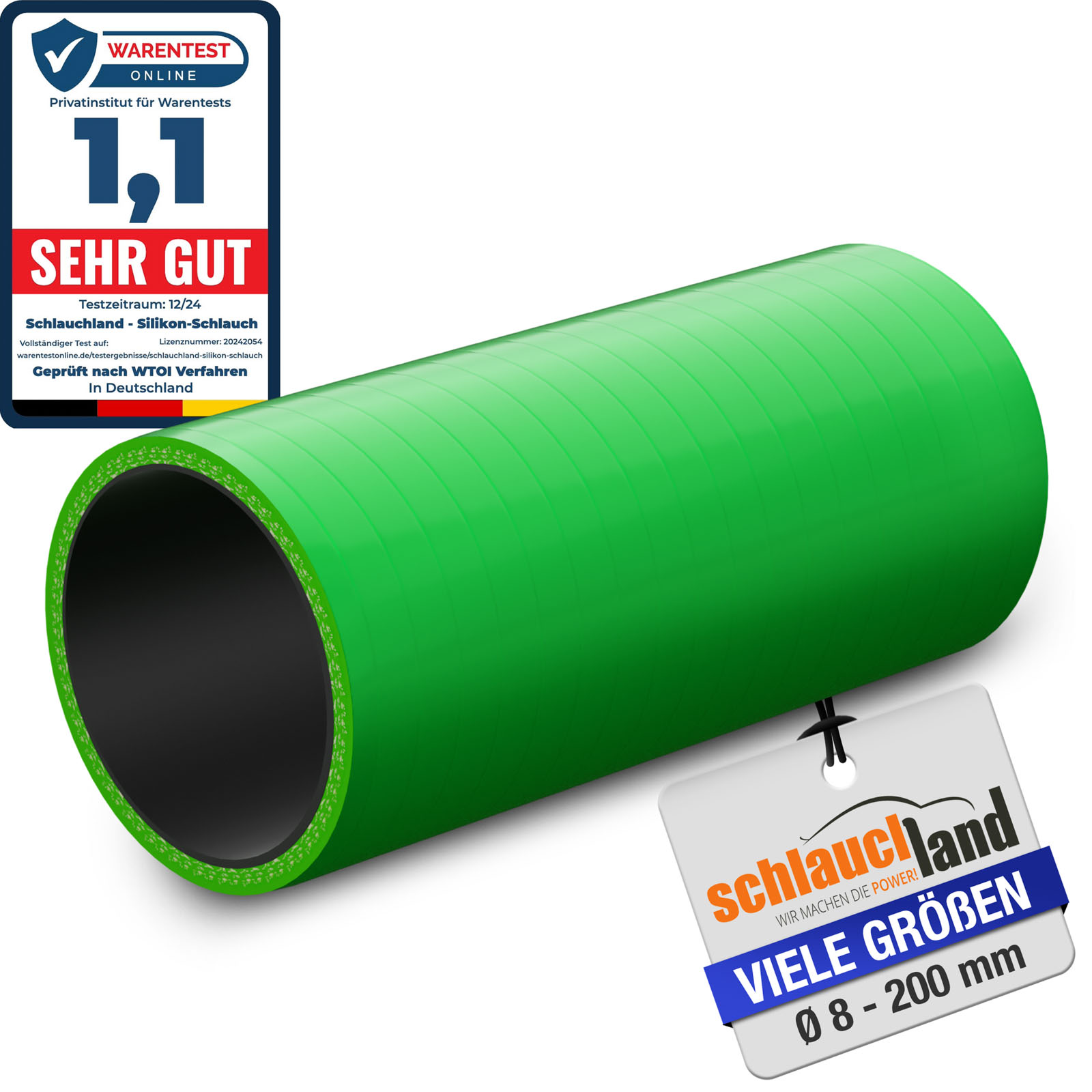 0,25m SILIKONSCHLAUCH Verbinder 25 cm Rohr Silikon Turbo Schlauch Adapter Gummi - Bild 9 von 14