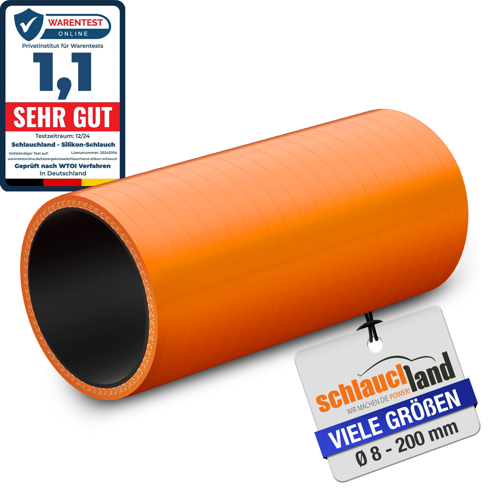 0,25m SILIKONSCHLAUCH Verbinder 25 cm Rohr Silikon Turbo Schlauch Adapter Gummi - Bild 13 von 14